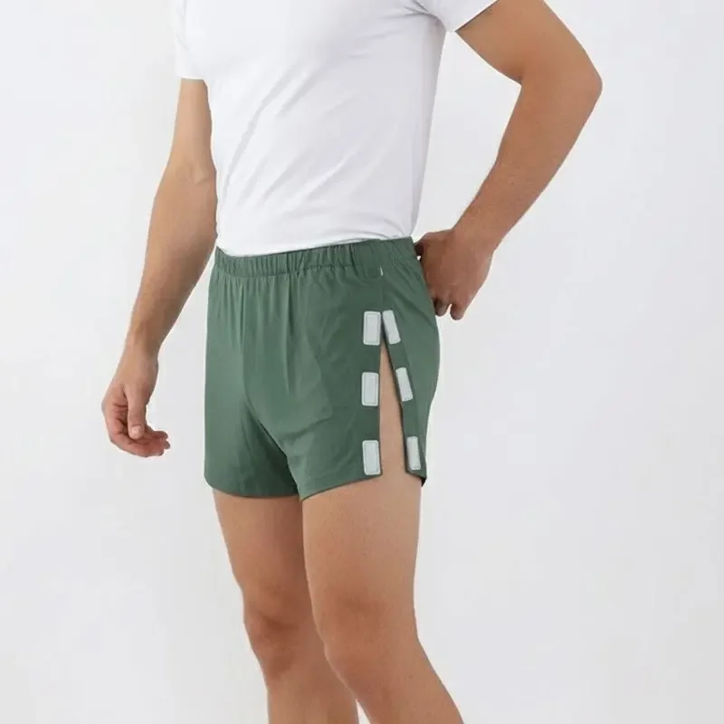 

Men's Adaptive Recovery Wear | Easy-On/Off Post-Surgery Patient Gown & Open-Side Boxer Briefs for Home Care