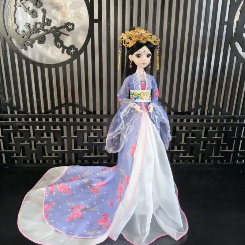 2026 新中国風 30 センチメートル漢服人形おもちゃ中国古代衣装女の子の人形子供の古代スタイルの人形ギフト用 LI936