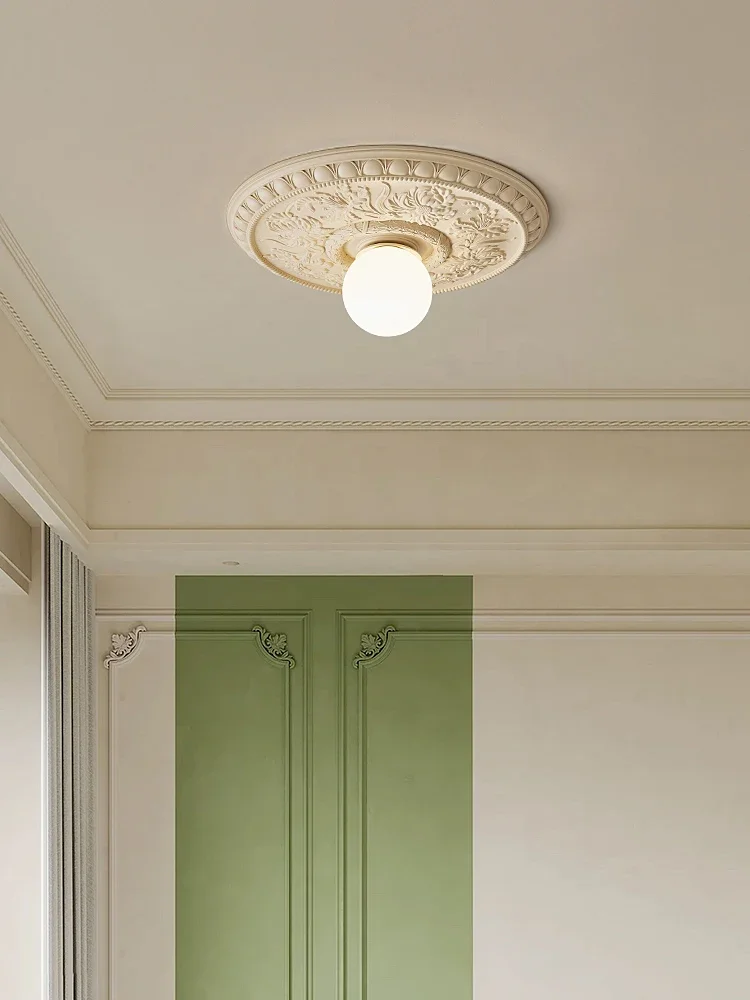 French retro ceiling lamp, bedroom corridor, aisle, restaurant entrance, balcony, light luxury lamp