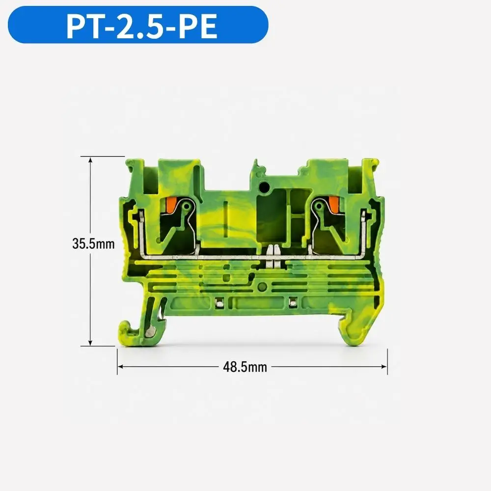 DIN rail plug push in terminal block 800V 24A PT 2,5-PE 3209536 PT 2,5 FBS 10-5