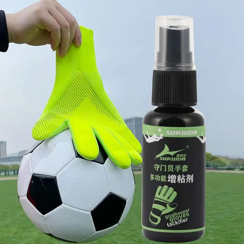 Goalkeeper Mitten Grip Spray Multipurpose Soccer Mittens Grip Spray Portable Cleaning Spray Football Mittens Clothes Cleaner