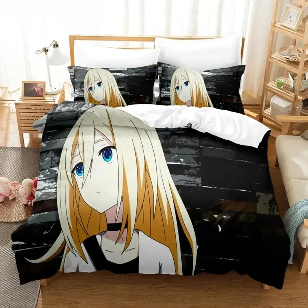 Anime Angels of Death Bedding Set For Bedroom Soft Modern Bedspreads Comefortable Kids Duvet Cover Quilt Cover And Pillowcase