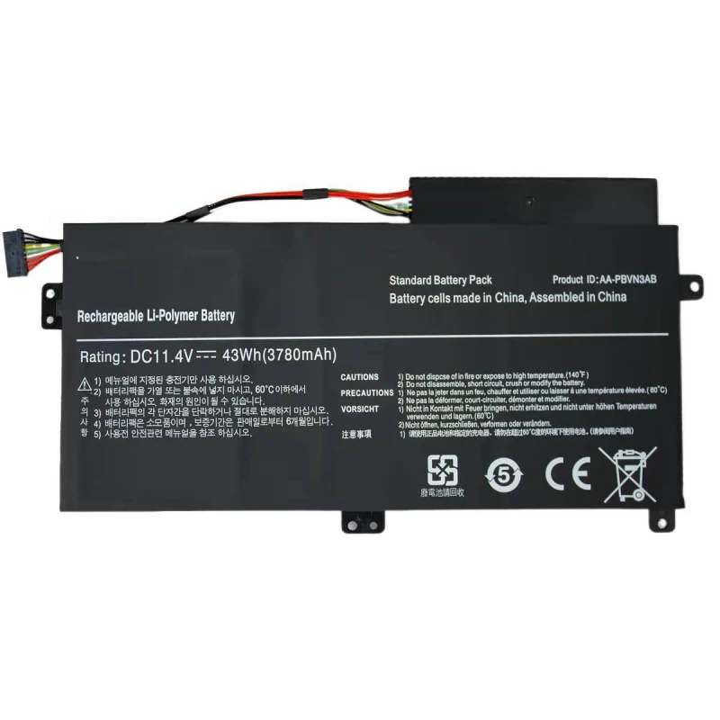 

New High Capacity 3780mah AA-PBVN3AB Compatible Battery For Samsung 370R 450R 470R Series