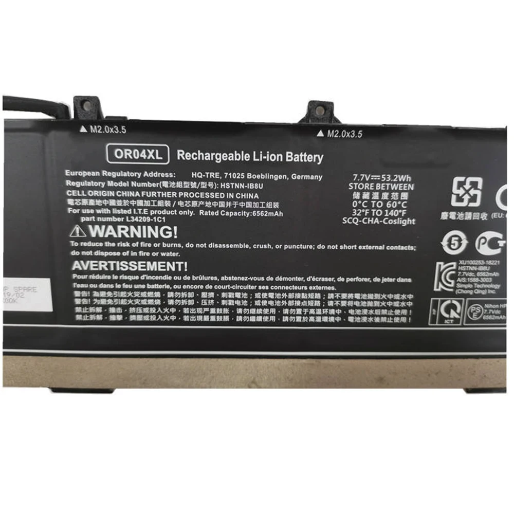 New Genuine Original OR04XL 7.7V 53.2Wh Laptop Battery for HP EliteBook X360 830 G5 G6 L34449-005 L34209-1B1 OR04053XL