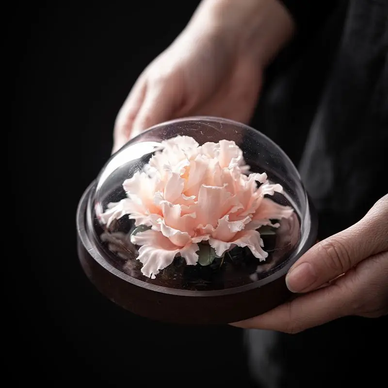 Handmade Ceramic Flower Peony Flower Diffuser Home Office Living Room Teahouse Chinese Creative Tea Ceremony High-end Decoration