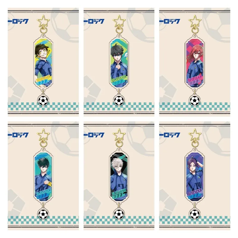 BLUE LOCK Hot Anime Figures Isagi Yoichi Bachira Meguru Acrylic Keychains Character Nagi Seishiro Bag Pendant Decor Keyrings