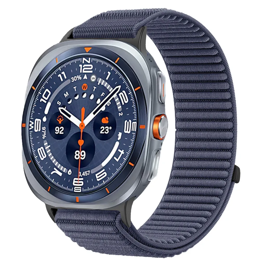 Cinturino in nylon per Samsung Galaxy Watch Ultra 1 2 47mm cinturino traspirante intrecciato per Galaxy Watch Ultra 1 2 47mm accessori