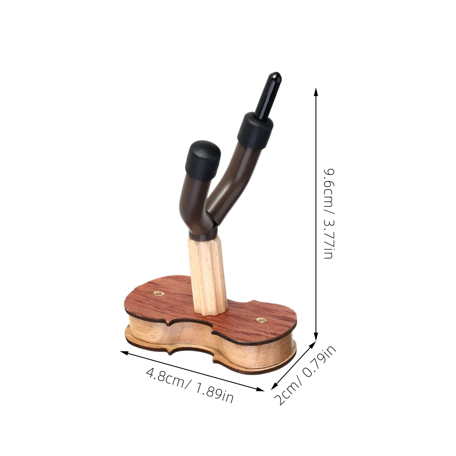 Solid Wood Violin Wall Mount Hanger for Home Practice Room Use Features Protective Padding Elegant Finish Space Saving Solution