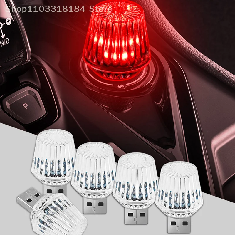 

Mini USB Ambient Light Colorful Portable Car Atmosphere Lamps LED Decorative Auto Interior Light Plug Play Ambiance Lamp