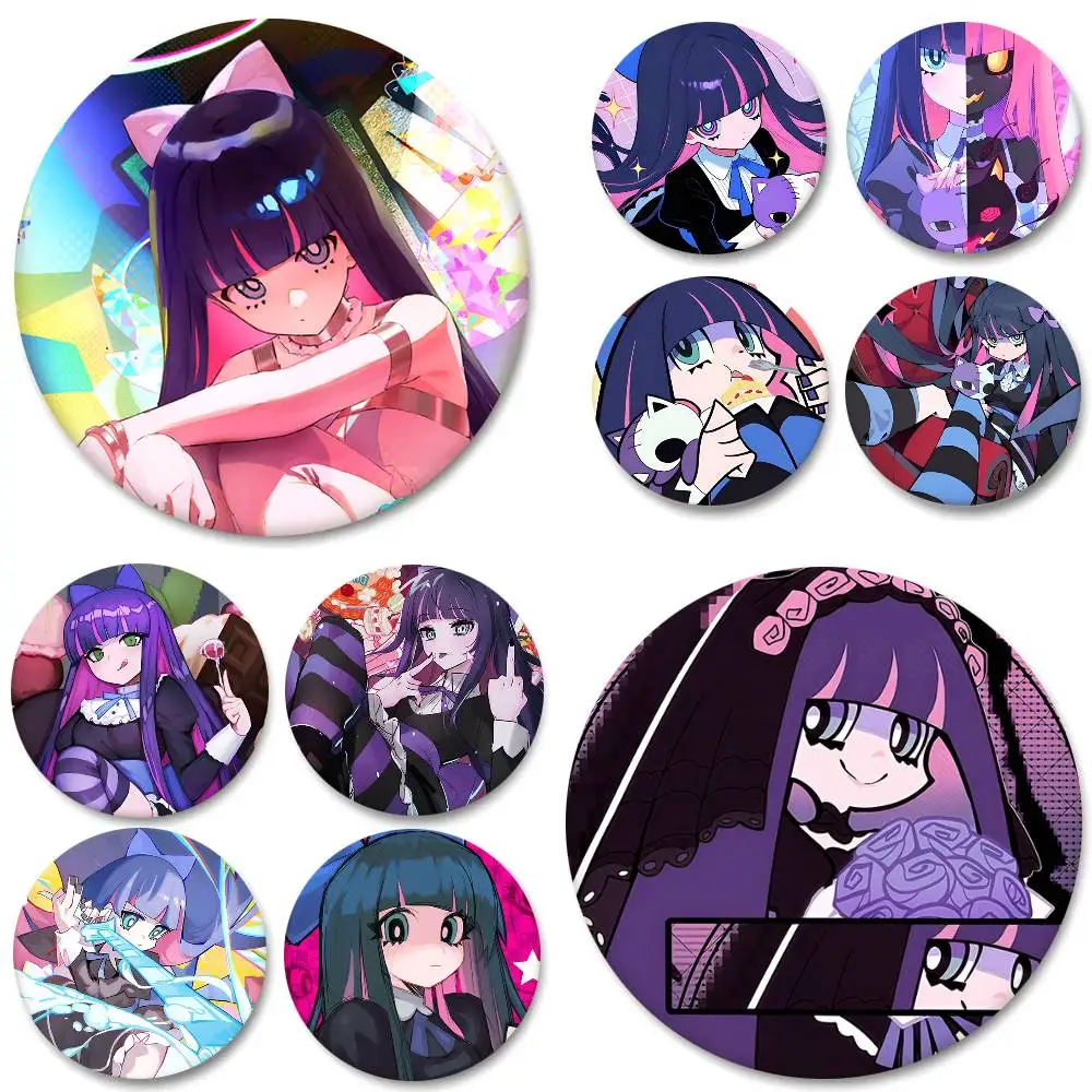 Anime Characters Anarchy Stocking Round Badge Creative Brooch Clothing Backpack Accessories Lapel Pin