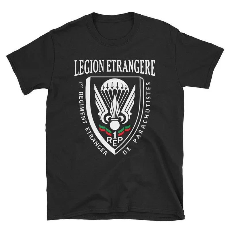 Legion Etrangere Paratrooper French Foreign Regiment Men T-Shirt Short Sleeve Casual Harajuku Shirts