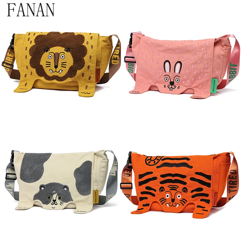 

Sweet Cartoon Women's Handbags Original Design Large Capacity Casual Handbag Large Crossbody Bags Fashion Canvas Bag