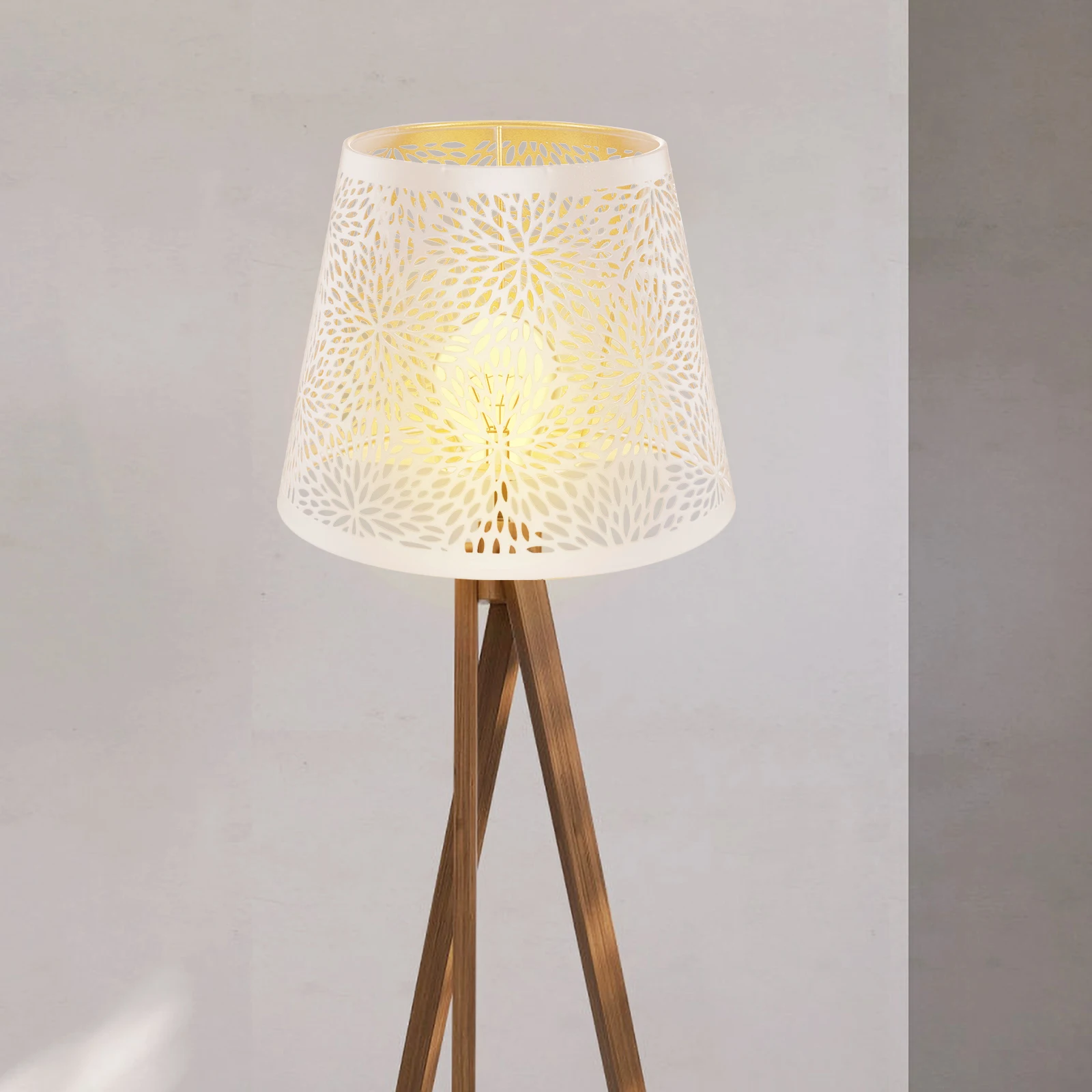 

Metal Lamp E27 White Gold Pattern Iron Bedroom Lighting Accessory Light Bulb Cage Guard Wire Mesh Cover Pendant Lampshade