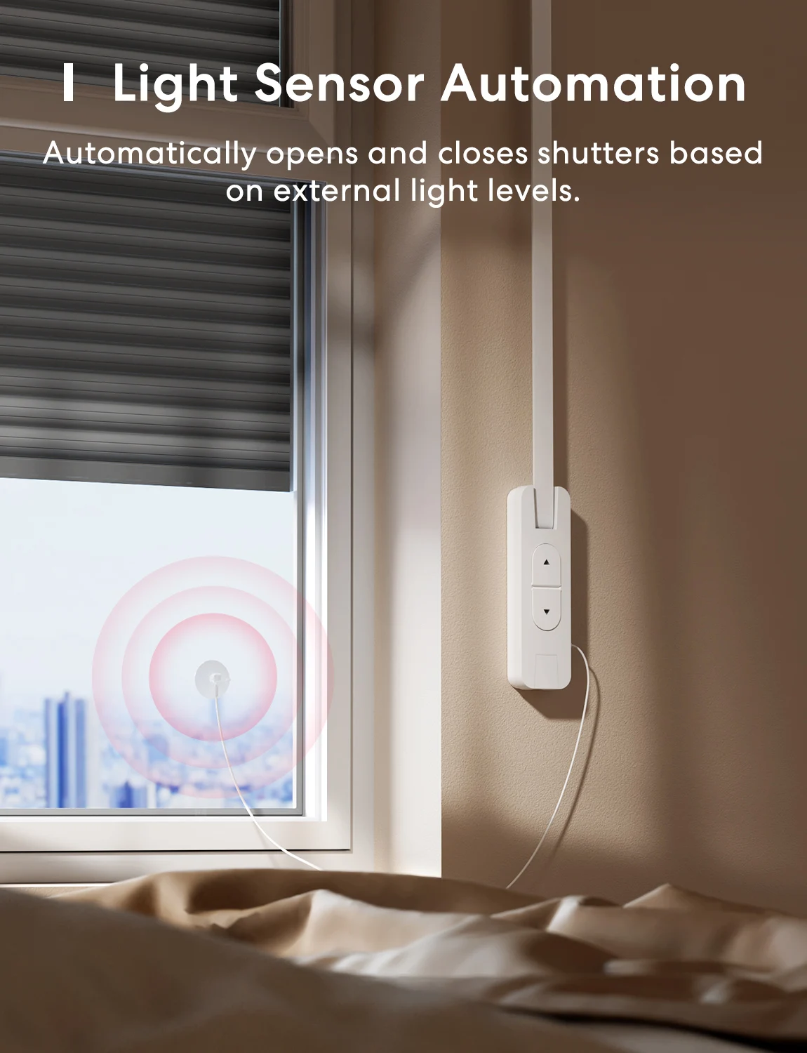 Meross Matter Motorized Wifi Roller Shutter Blinds Shades Curtain Blind Switch Support Alexa Google Voice Control