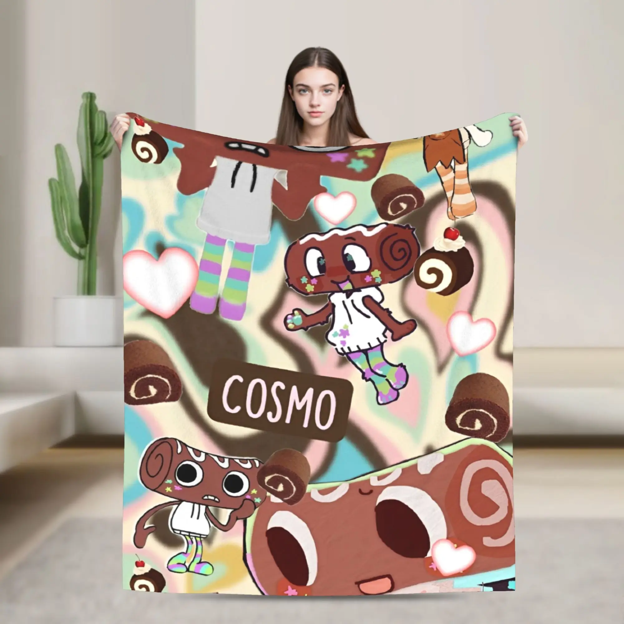 سوبر لينة كوزمو كولاج رمي بطانية الصوف الفانيلا خفيفة الوزن Dandys العالم لعبة بطانية سرير مريحة بطانيات قطيفة طوال الموسم