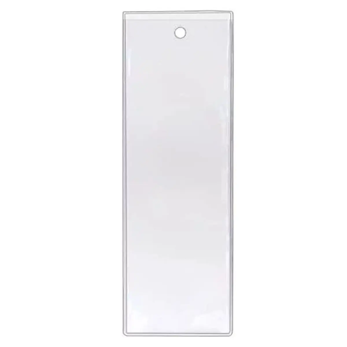 30 Pcs Clear Bookmark Sleeves Plastic Blank Photobooth Frames Book Markers Cover Holder with Hole for Students Reading