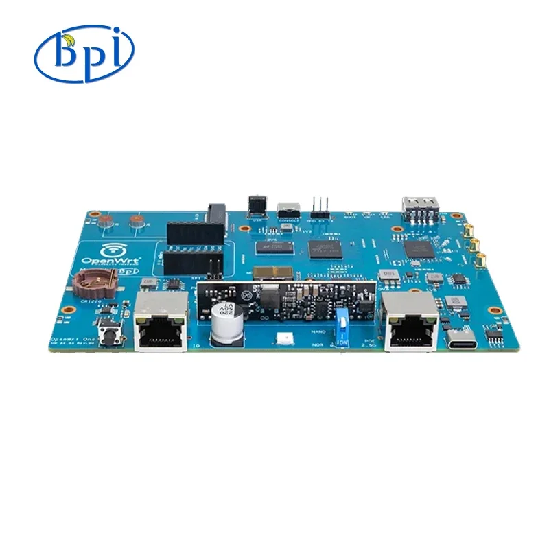 Banana Pi OpenWrt One Open Source Router MT7981B Chip Solution 1GB DDR4 2.5GbE RJ45 and Gigabit Ethernet