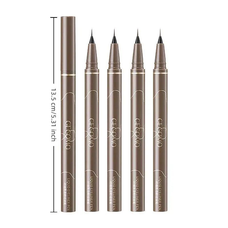 1 szt. Płynny eyeliner 0,01 mm Super Cienki Wodoodporny Eyeliner w Stylu Jedwabnika Szybkoschnący Odporny na Pot Długotrwały Bez Rozmazywania Makijaż Oczu