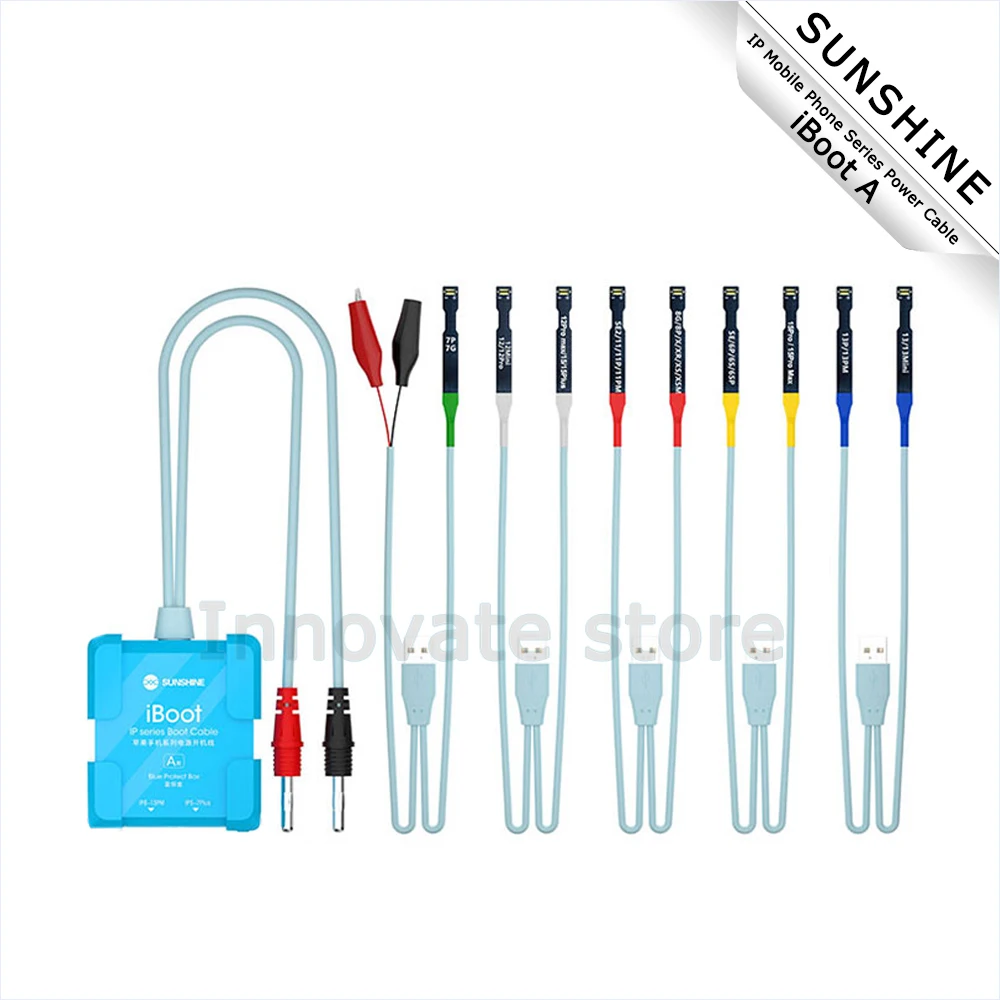 SUNSHINE IBoot A IP Power Cable for IPhone 6G-15 Pro Max Battery Boot Function Intelligent Anti-burn USB Power-on Testing Line
