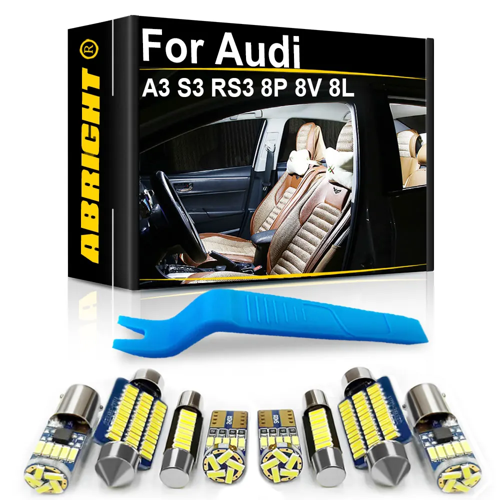 Car LED Interior Light Canbus For Audi A3 S3 RS3 8P 8V 8L 1996-2022 Sportback Hatchback Sedan Accessories Indoor Lamp Kit