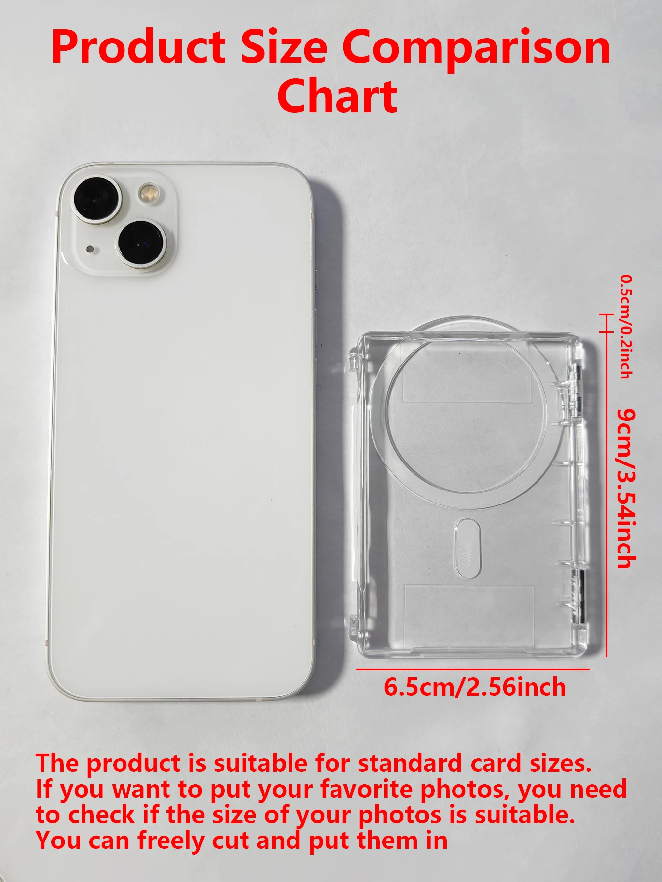 1Pc Magsafe Transparent Wallet - Document Holder Stand recension och pris