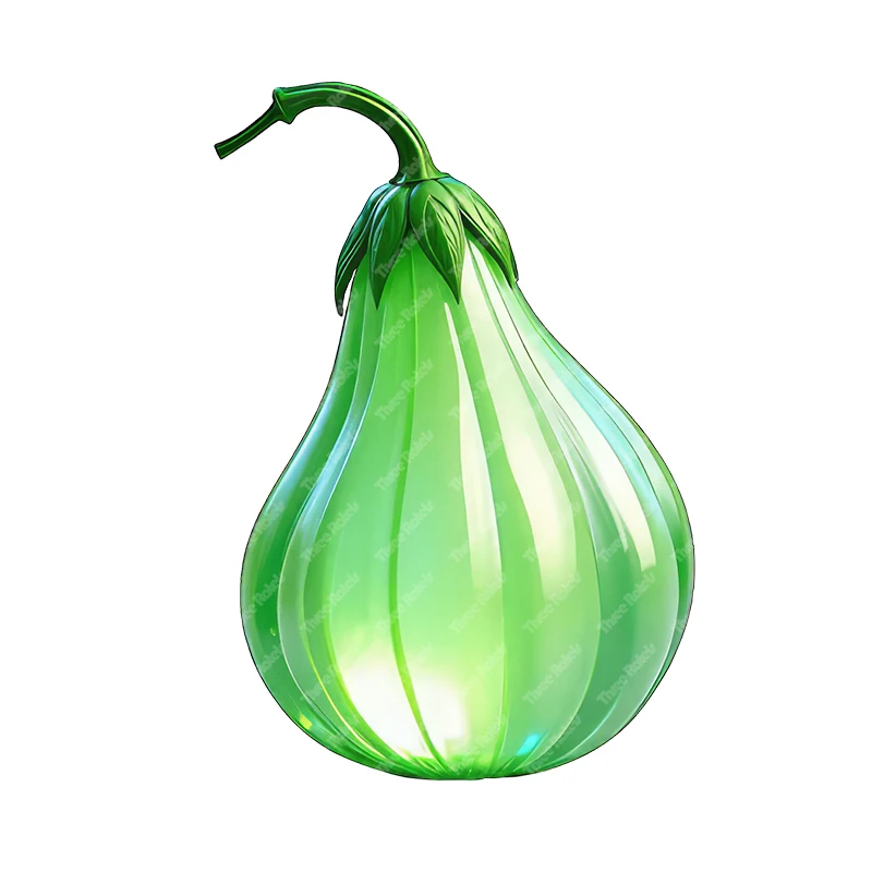 Three Ratels CG114 Elegant green melon cartoon wall stickers for home decoration  kitchen refrigerator decals