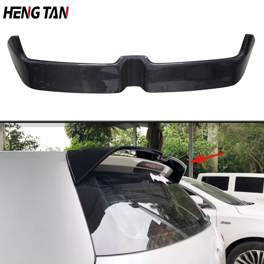 

For Volkswagen VW Golf 7 7.5 VII MK7 7.5 GTI R 2014 - 2020 Carbon Fiber / ABS Rear Trunk Roof Spoiler Wing Body kit