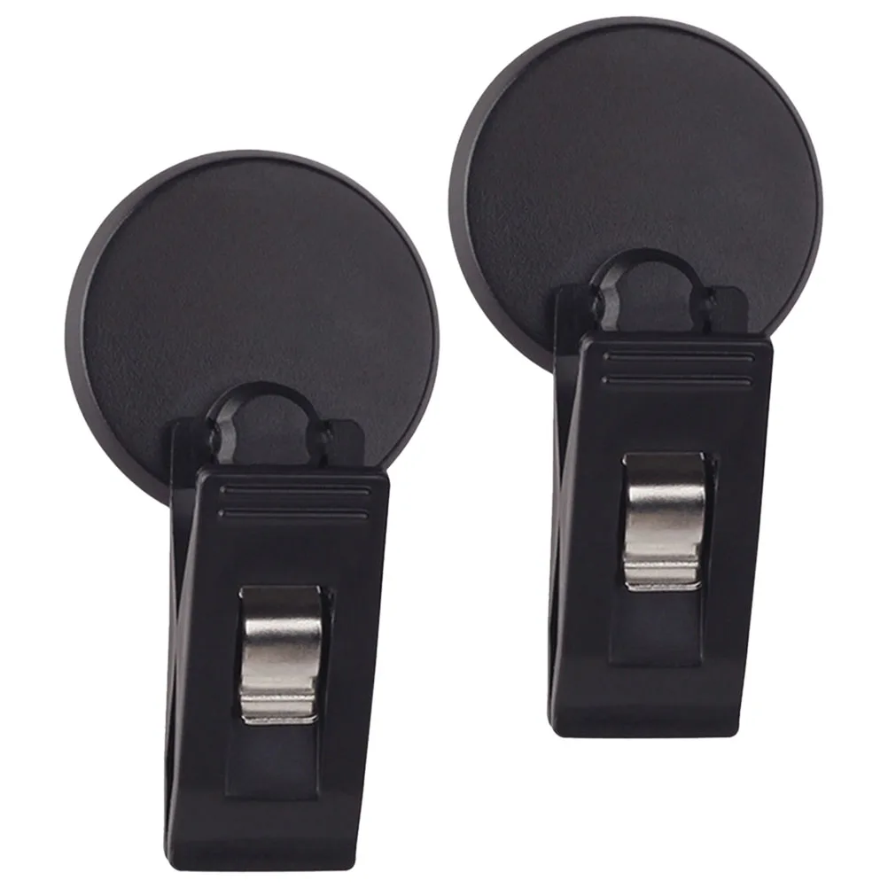 

2pcs Car Ticket Holder Windshield Documents Clip Parking Permit Transponder Mount Adhesive Automotive Organizer