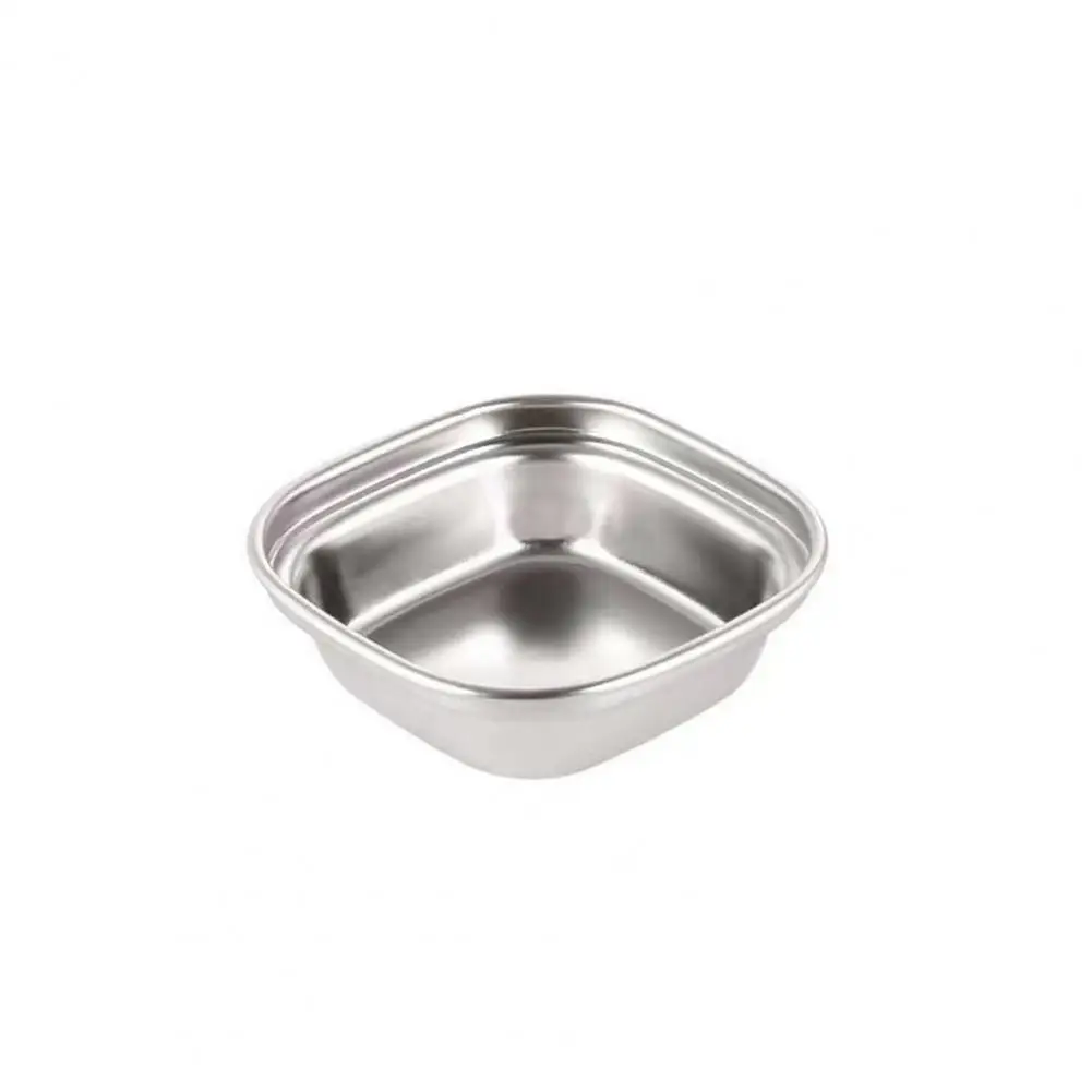 Stainless Steel Sauce Dish Stainless Steel Divided Sauce Dish for Home Restaurant Use Durable Seasoning Dip Bowl for Vinegar