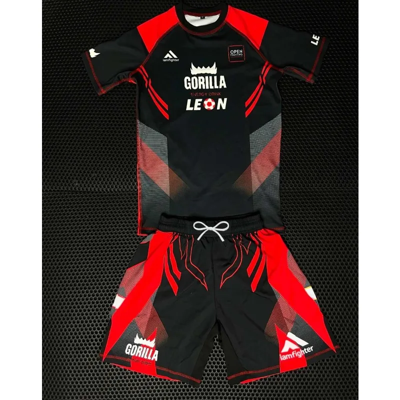2026 New Summer Jiu-Jitsu Anti-Abrasion Suit Set, High Elasticity, Breathable Technology, Adult Combat Training 2-Piece Set