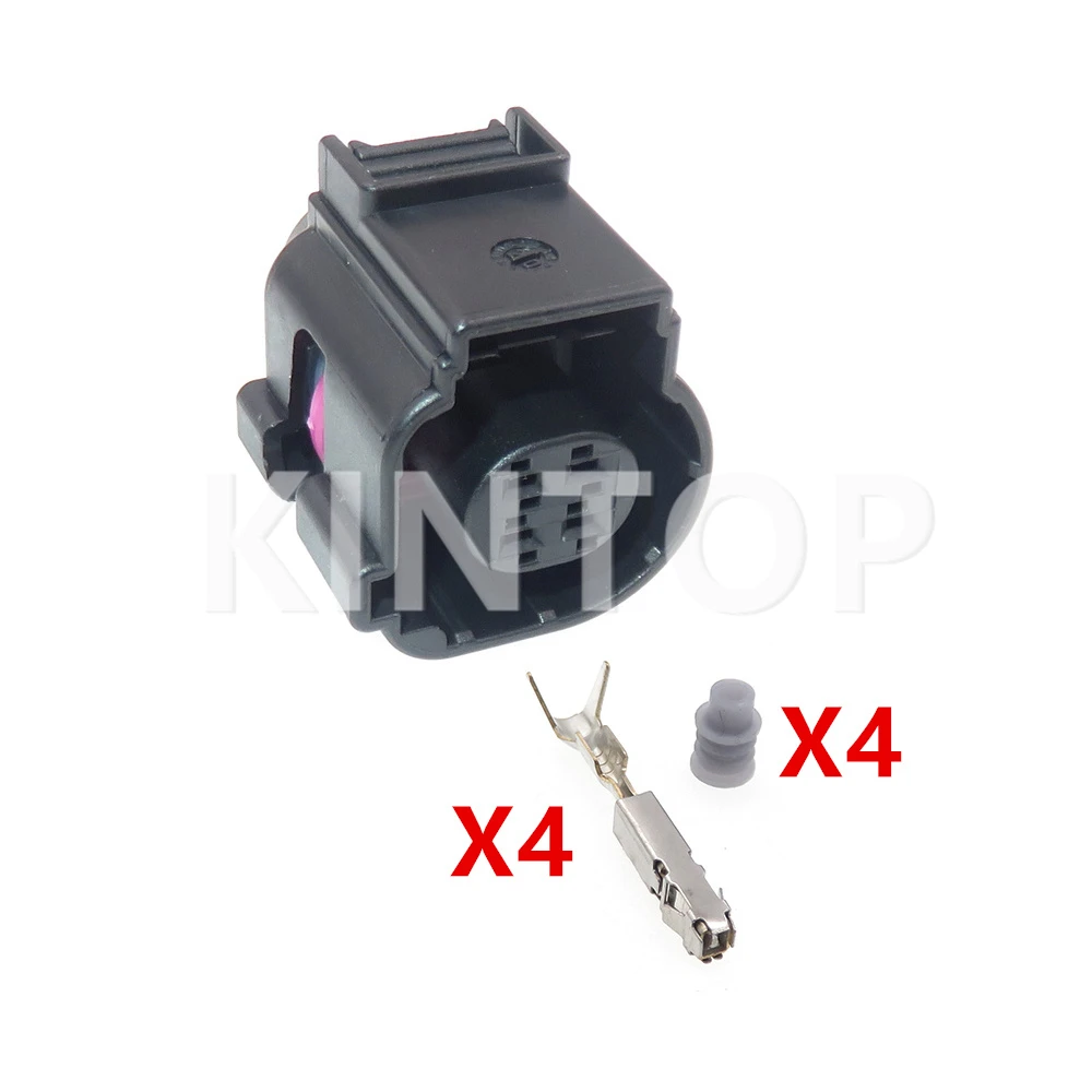 1 Set 4 Pins 4H0973712A AC Assembly Car Sensor Electric Wiring Waterproof Socket for VW Audi 4H0 973 712 A