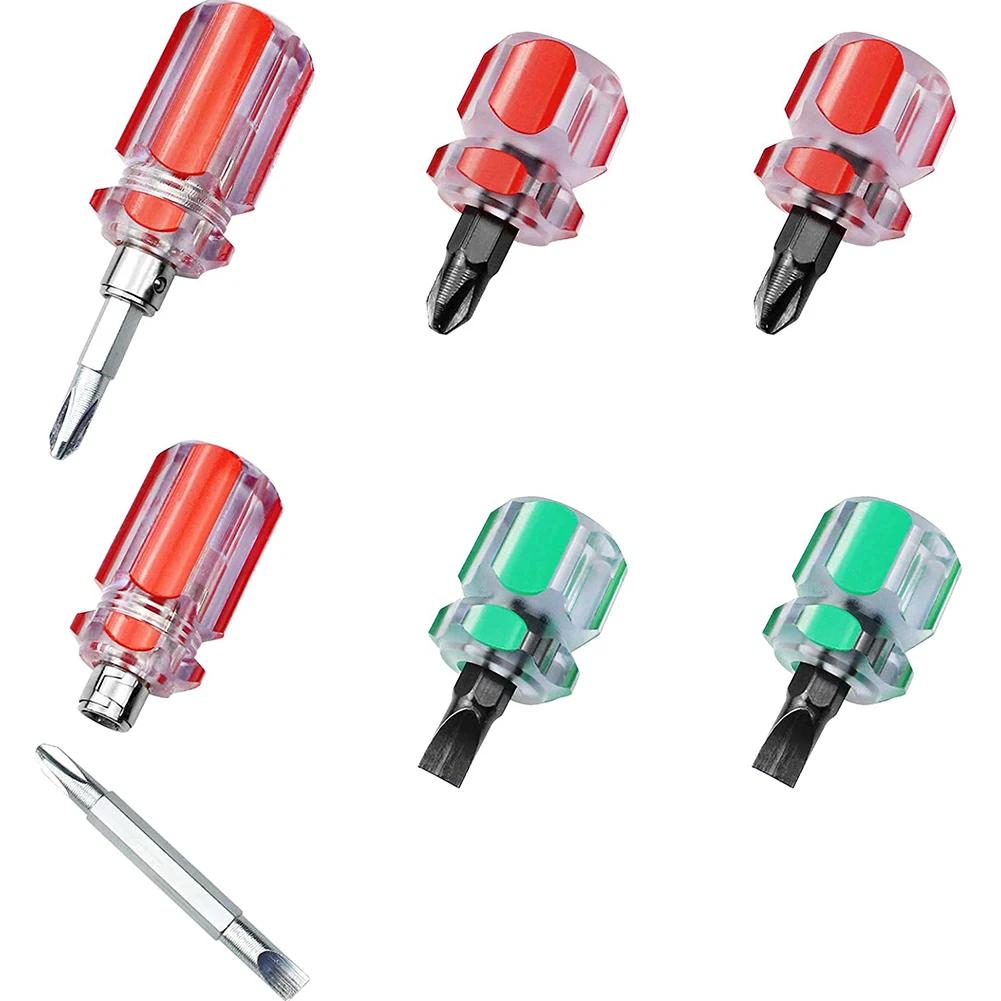 

6Pcs Mini Screwdriver Flat Head /Cross-Head/2-in-1 Interchangeable Screwdriver Bit For Repairing Sewing Machines Screwdrivers