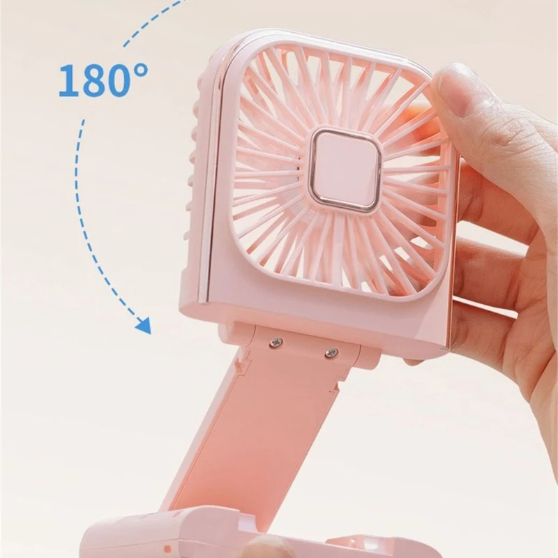 Wentylator cyfrowym wyświetlaczem Mały składany wentylator Klimatyzator USB możliwością ładowania Wentylator mAh do