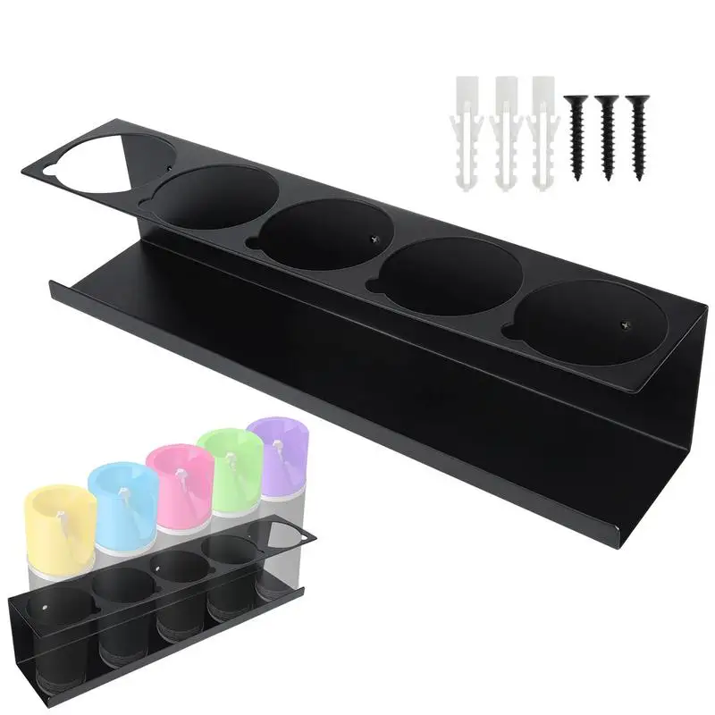 

5 Can Holes Spray Paint Organizer Wall Mounted Spray Can Rack Wall Mount Bracket Lube Can Storage Rack AllPurpose Acrylic Hanger