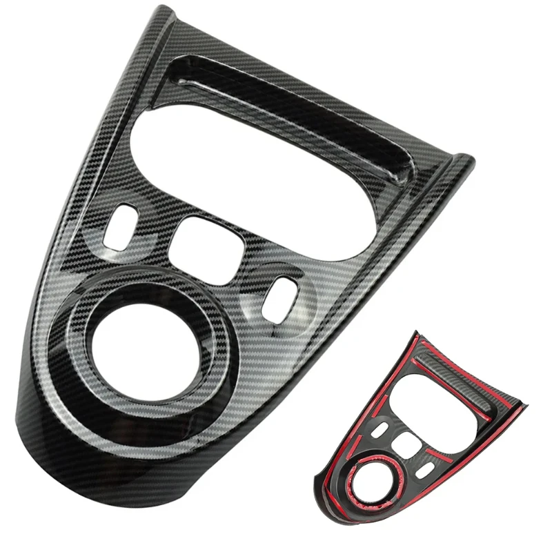 

ABS Carbon Fiber Interior Center Gear Shift Frame Cover Panel For Benz FOR Fortwo FOR Forfour 453 2015-2021 Left /Right Rudder
