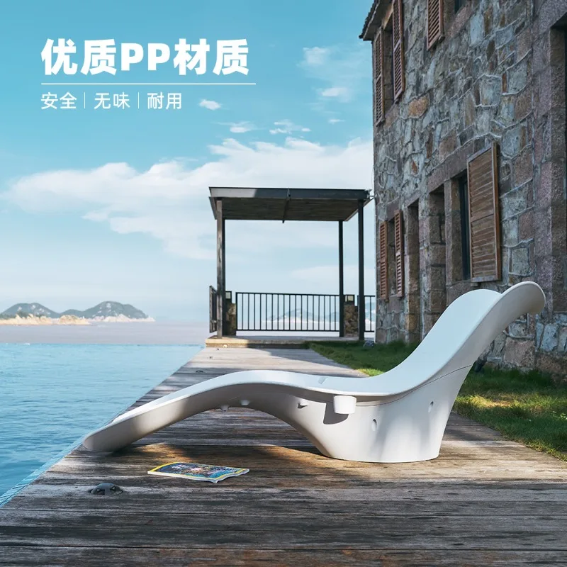 Outdoor Swimming Pool Hotel Clubhouse Beach Balcony Lying Bed Water World Folding Plastic Homestay Indoor Water Park Loungers