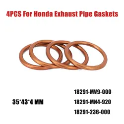 For Honda CB650 CB550 Exhaust Pipe Gaskets CBR600 CBR650 VF750C VF1000 18291-MN4-920 18212-634-010 18291-236-000 18212-634-000