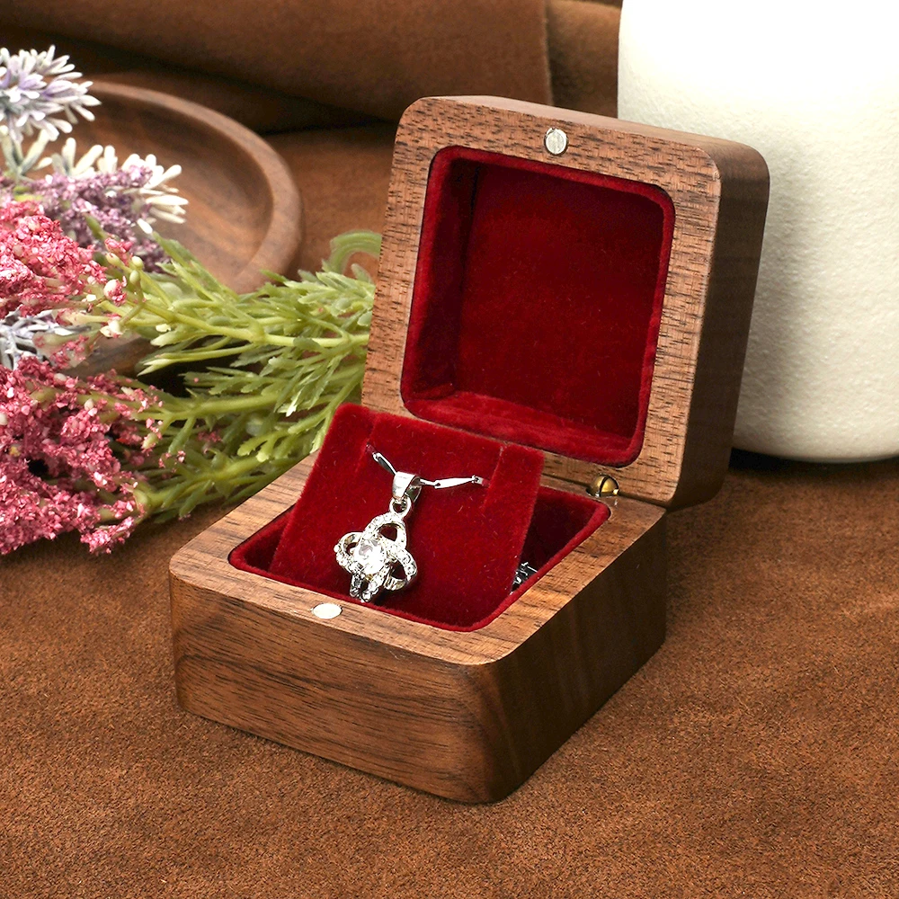 Personized Necklace Box Pendant Necklace Chain Storage Package Gift Box Soft Casket Long Earrings Jewelry Organizer Box