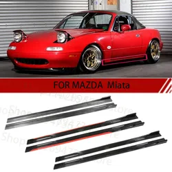 FOR Mazda Miata 2M Car Side Skirt Extension Plate Lip Separator Bumper 2.18M Racing Side Spoiler