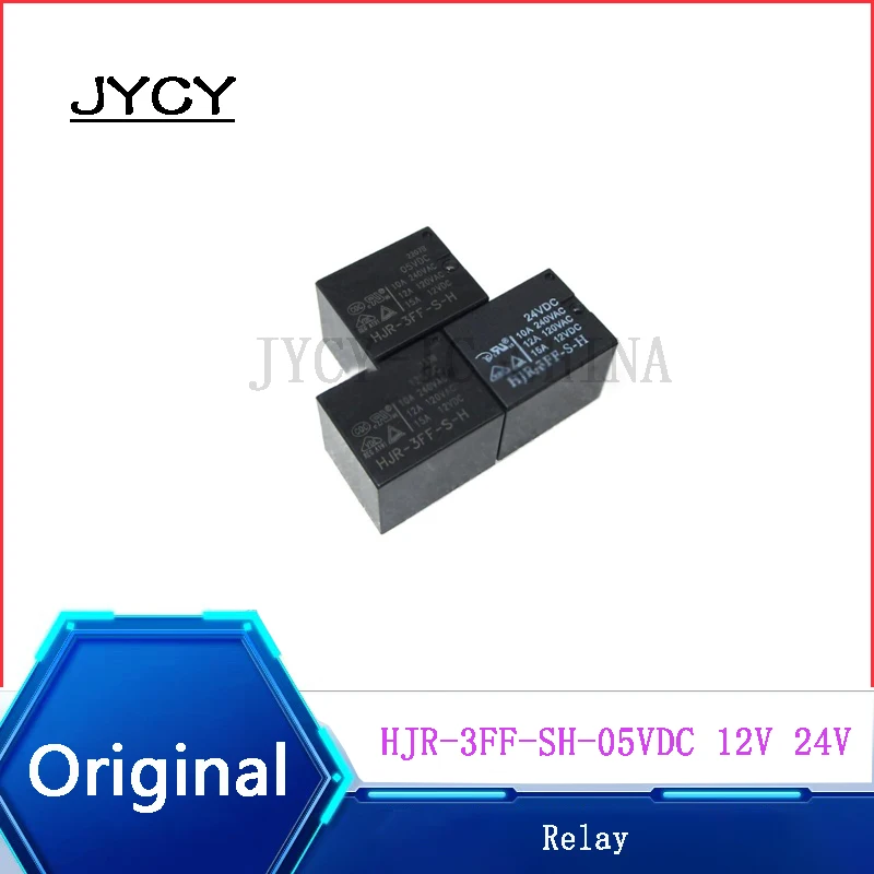 

2PCS Original in stock relay Four pins HJR-3FF-SH-05VDC HJR-3FF-SH-12VDC HJR-3FF-SH-24VDC 10A