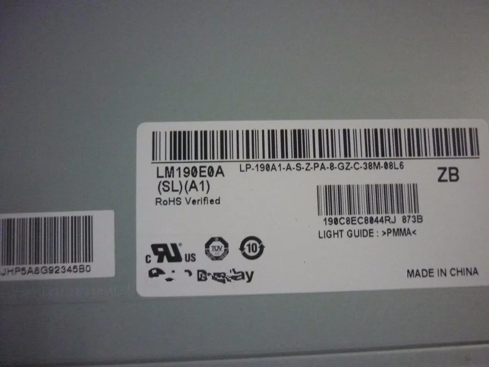 LM190E0A-SLA1 LM190E0A (SL) (A1) LCD شاشات عرض