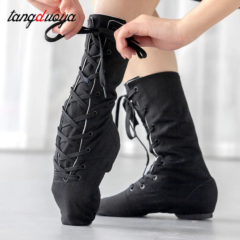 Zapatos de baile de Jazz para mujer, botas de baile de Jazz para niños, zapatos de actuación de escenario, zapatos de Jazz modernos, zapatos de