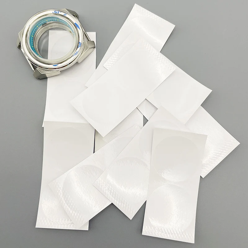20/50pcs 32mm Watch Glass Sticker Film Electrostatic Stickers Protective Film No Glue No Trace After Tearing It Watch Case Parts