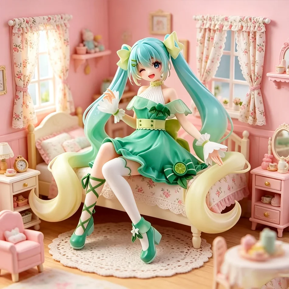 Hot Sale FuRyu Virtual Singer Hatsune Miku Citrus Noodle Stopper Prize Figure Collectible Figurine Decoration Gift view 2