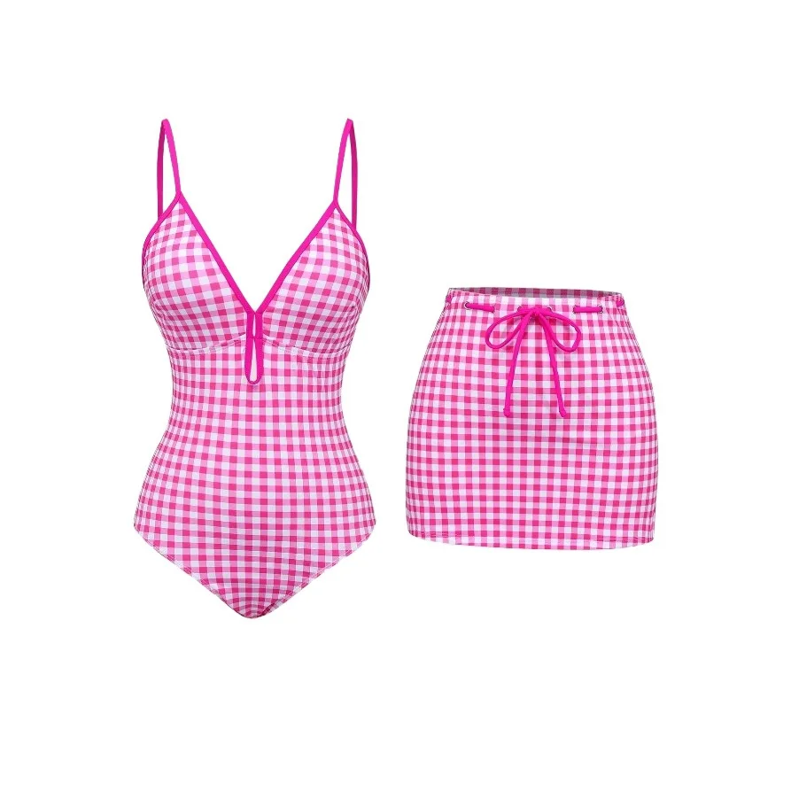 2026 New Sexy Bikini Set Women's One-Piece Swimsuit Beach Conservative Two-Piece Suite for Vacation Hot Spring Advanced Level