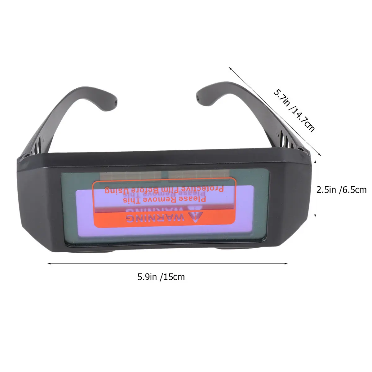 Solar Powered Auto Darkening Welding Goggles Pc Material Lightweight Anti Uv Ir Radiation Protection for Grinding Cutting