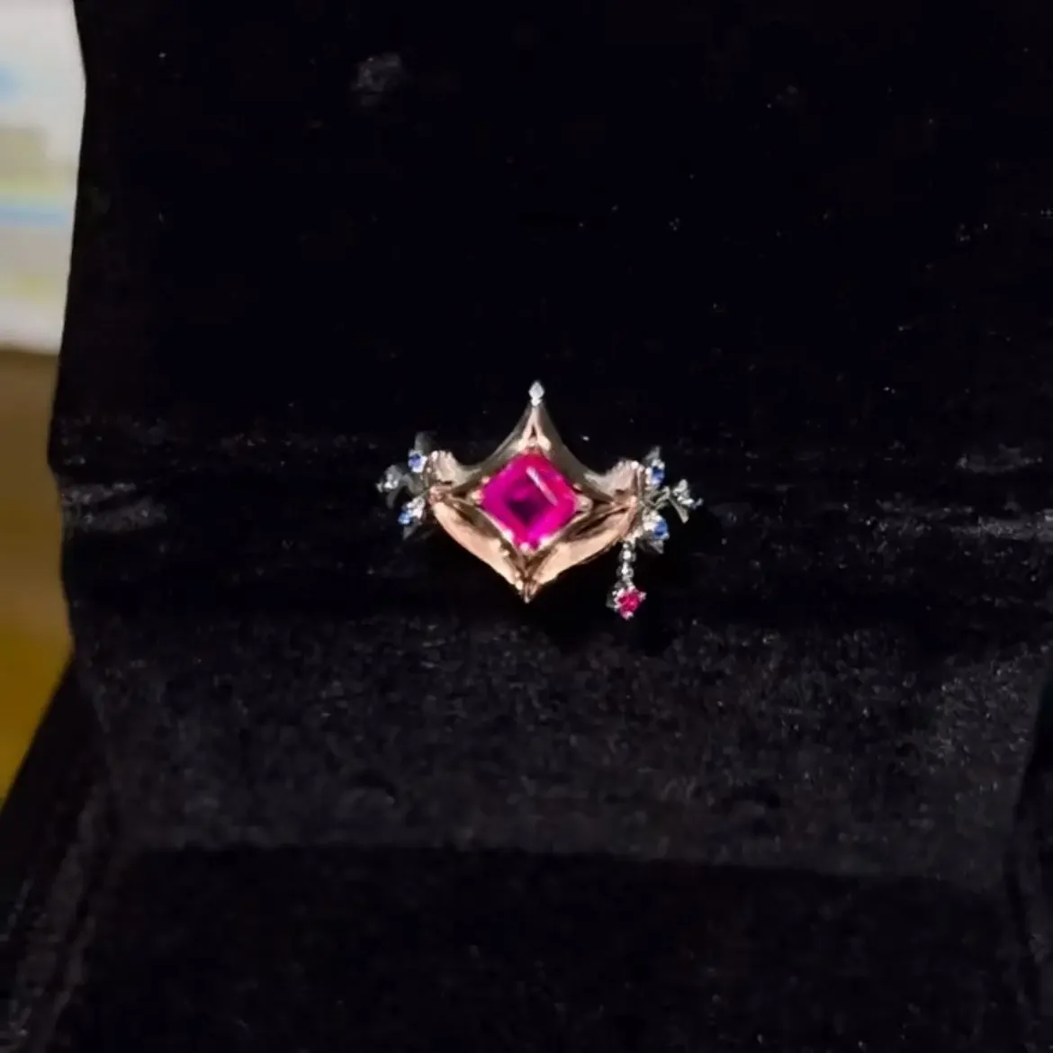 Genshin-Juego Popular Tartaglia, personajes periféricos 2D, anillo del mismo estilo, accesorios de anillo Cos, disfraces de Cosplay, accesorios DIY