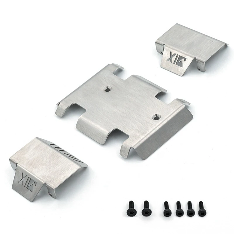 Heavy Duty Stainless Steel Skid Plate Chassis Armor for RGT EX86190 LC76 1/10 Scale RC Crawler Axle Protector Upgrade Part