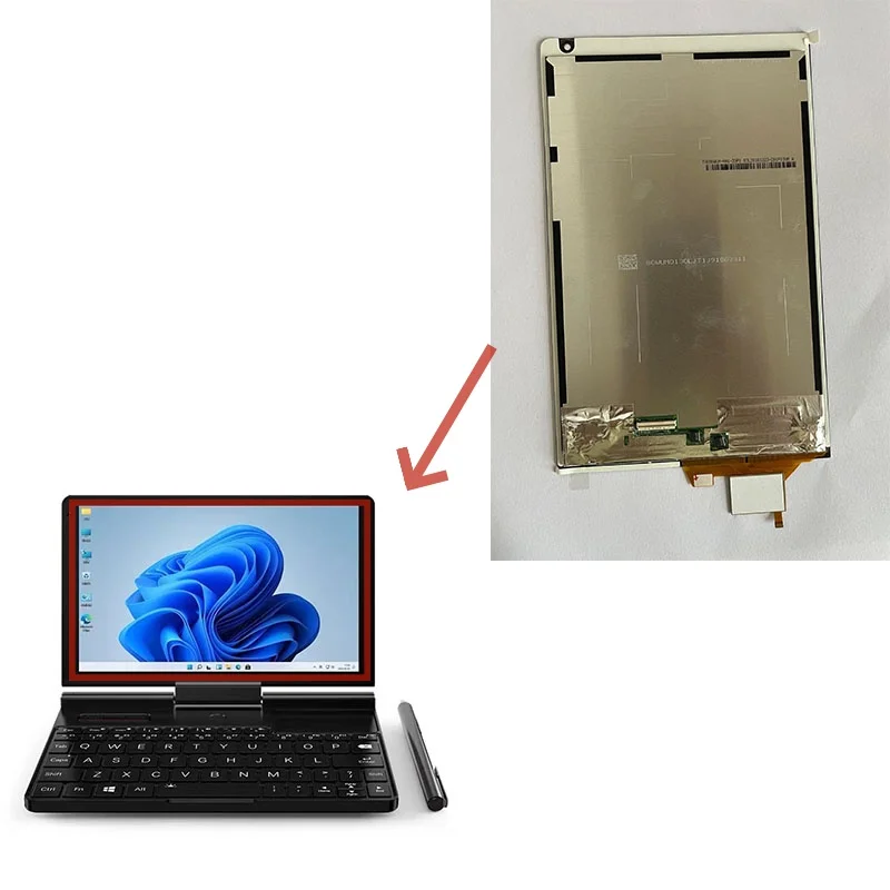 For GPD Pocket3 LCD Display With Touch Screen Digitizer Assembly Repair Parts Replacement