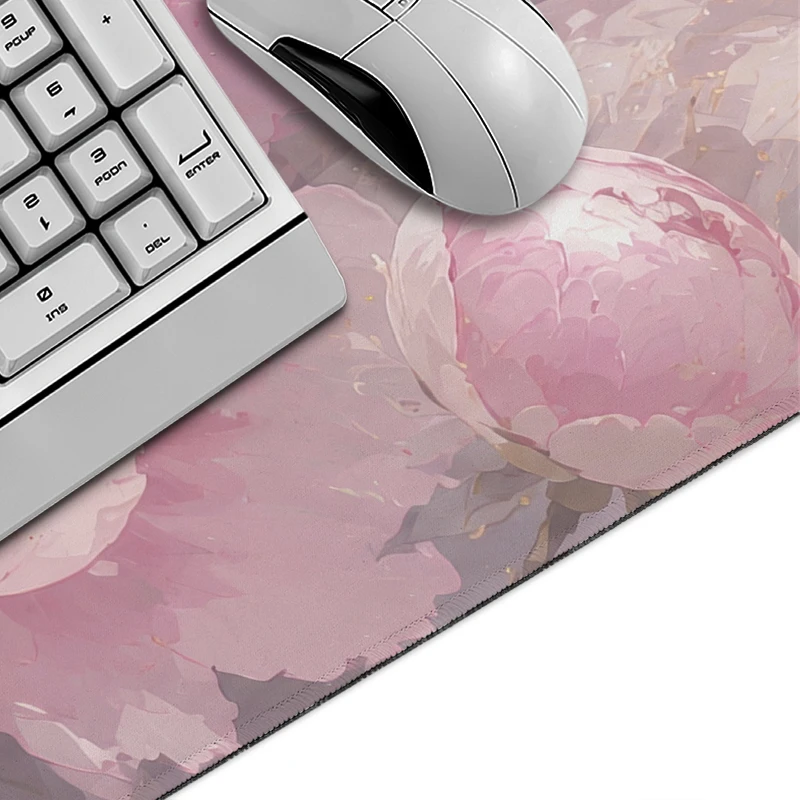 Blush Rose Mouse Pad Gaming XL Large HD Mousepad XXL Mouse Mat Mechanical Keyboard Pad Carpet Soft Non-Slip Mice Pad